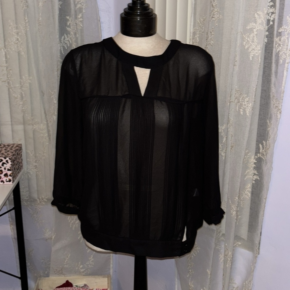black french connection blouse